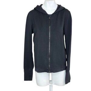 Lululemon City Trek Jacket Black, Sweat Wicking, Full Zip Sweater, Size 6